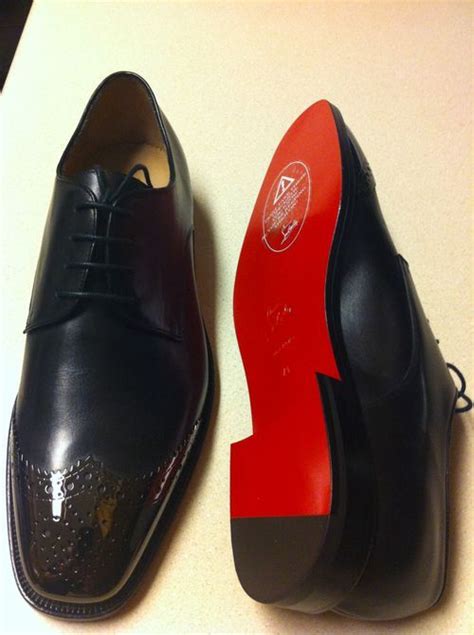 red soled men's shoes